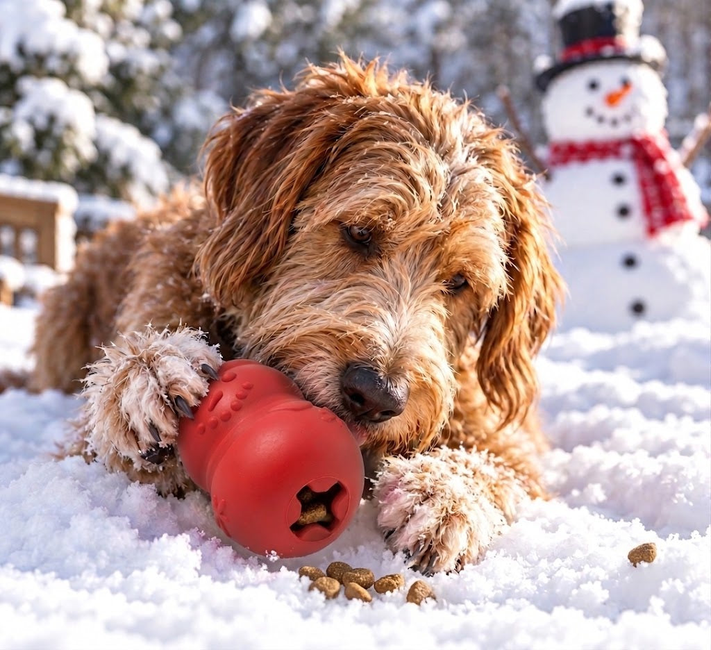 Snowman Dog Toy - Durable Winter Chew Toy for Large Dogs | USA Made